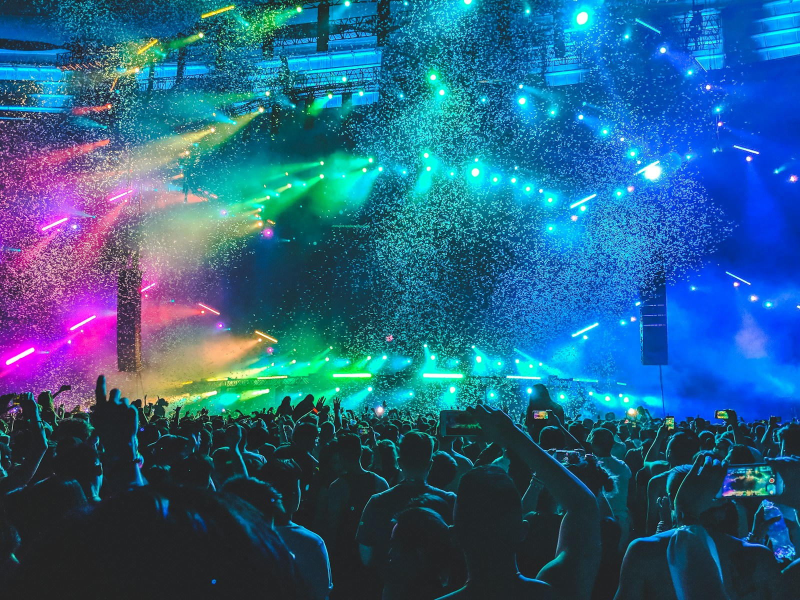 Crowd at a music event; illustrative stock photo, not the sample performers, venue or a real Tixmore customer party